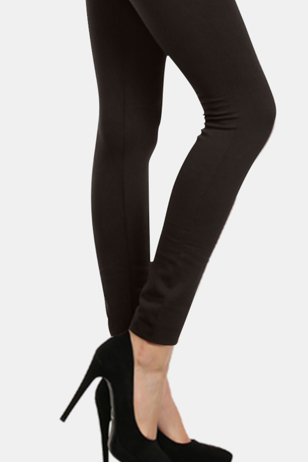 Yelete USA Seamless Leggings Black Women High Waist Fleece Lined Pants