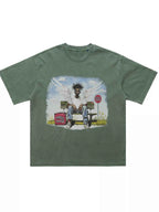 Men's Graphic Oversized Washed T-Shirt