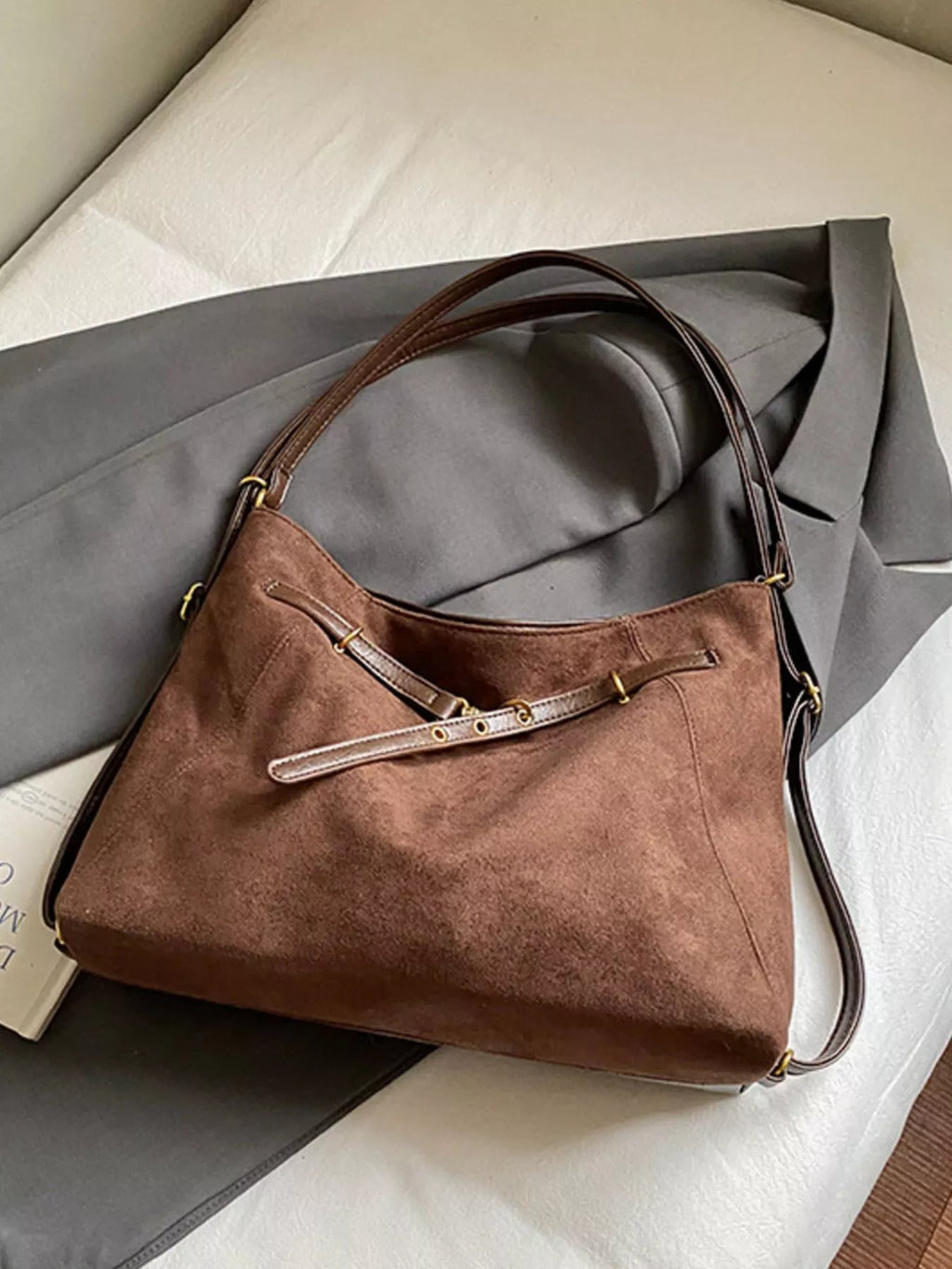 Womens Suede Tote Bag Large Handbag 9773b7d6-8013-4502-8d02-c723fb245c9e-Max-Origin Trendsi