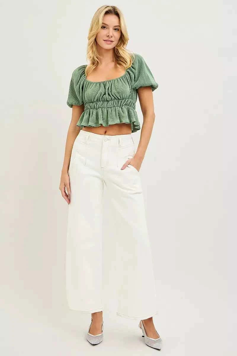 RISEN Ankle Wide Pants Cream High Rise Women Trousers 97dceae9c9544e8bae873e589bc955a5-Max-Origin Trendsi