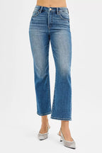 RISEN Women's Jeans Tummy Control High Rise Crop Straight Denim Pants 97ed18256588467a9243dd04e68aef5f-Max-Origin Trendsi