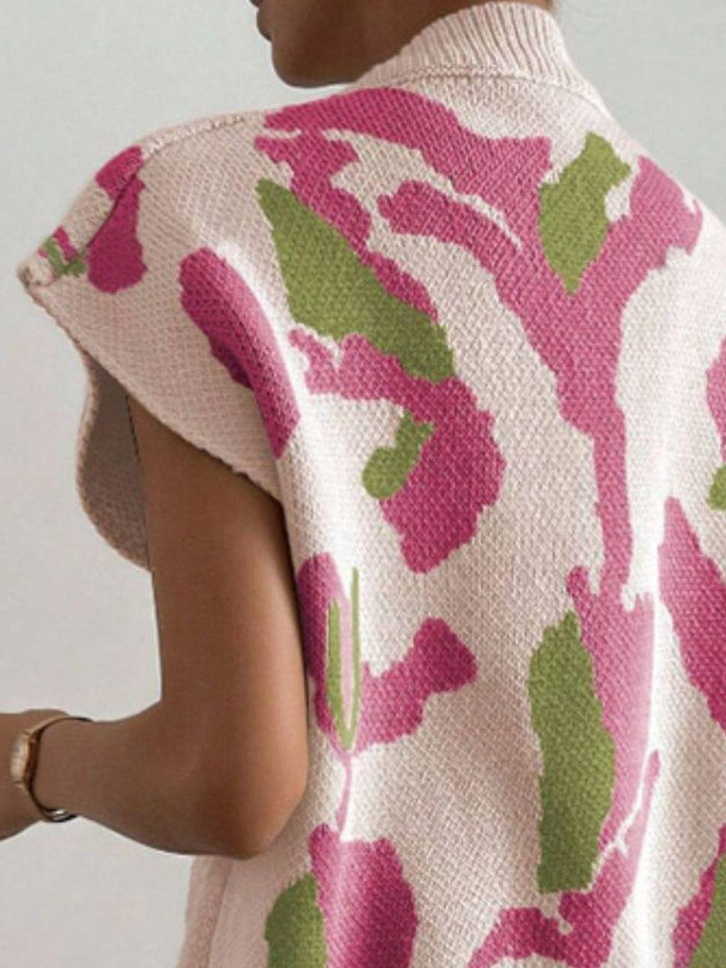 Sweater Vest Color Block V-Neck Knit Sleeveless Knitwear Top 98038283-447c-4238-83bc-07a5791e7218-Max Trendsi