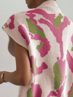 Sweater Vest Color Block V-Neck Knit Sleeveless Knitwear Top 98038283-447c-4238-83bc-07a5791e7218-Max Trendsi