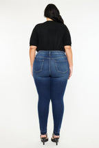 Kancan US Skinny Jeans High Rise Ankle Washed Raw Hem Denim Pants 989e9959-7925-4cb1-a79d-76708e3979ef-Max Trendsi