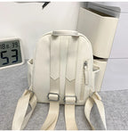 Casual Mini Nylon Backpack Bag Women's Simple Solid Casual Lightweight Schoolbags