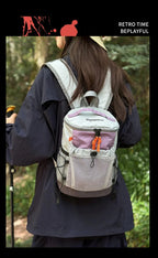 Hiking Backpack Nylon Lightweight Outdoor Travel Shoulder Bag Mesh Pocket