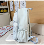 Casual Women's Backpack Star Pattern Nylon Zipper Lightweight Shoulder Bags