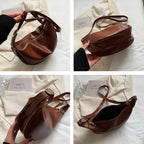 Women's Small Sling Crossbody Bag Minimalist Crescent Zipper Handbags