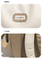 Casual Backpack Multi-pockets Large Lightweight Color Block Shoulder Bags