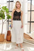 ADORA Black Bralette Top Rhinestone Accent Lace Cutout Sheer Backless 9a34609de1414a49a0e89e01380c6228-Max-Origin Trendsi