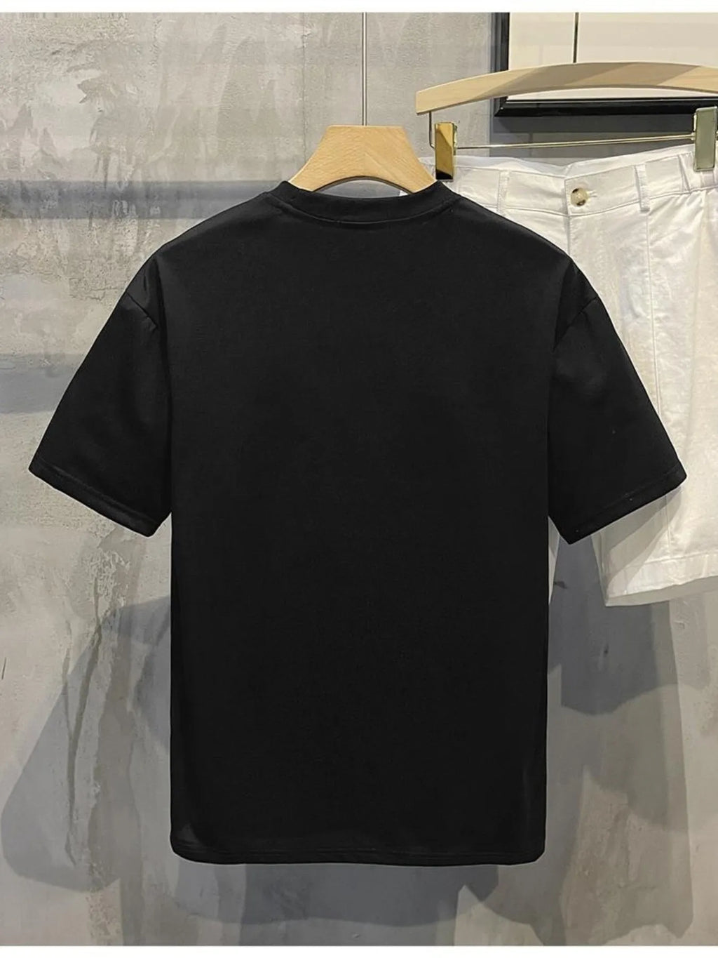 Men's Cotton T-Shirt Letter Round Neck Short Sleeve Plus Size Top S-4XL 9a4f8c40fd7c46d1b1898a78f96c6101-Max-Origin Trendsi