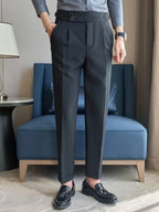 Men's Plus Size Slim Fit Ankle-Length Pants