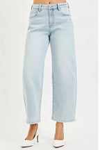 RISEN Womens Barrel Jeans High Rise Crop Light Blue Denim Pants 9aa073df-9022-48e6-a41a-9cda9773e601-Max-Origin Trendsi