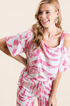 BiBi Outfit Set Zebra Print Fuchsia Pink French Terry Top and Pants Set 9aa85c1c5fe04cf3bde59b47187ce028-Max-Origin Trendsi
