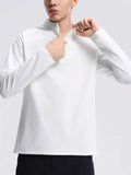 Men's Sweatshirt Cotton Half-Zip Long Sleeve Top Plus Sizes White 9aa99eb7-f6e4-4d1e-bcb9-b4a8becc794f-Max-Origin Trendsi