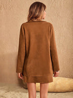 Outfit Set Women Jacket and Skirt Button Up Collared Neck Two-piece Set 9ae63a6f-808f-416d-9935-750b99659ab3-Max Trendsi