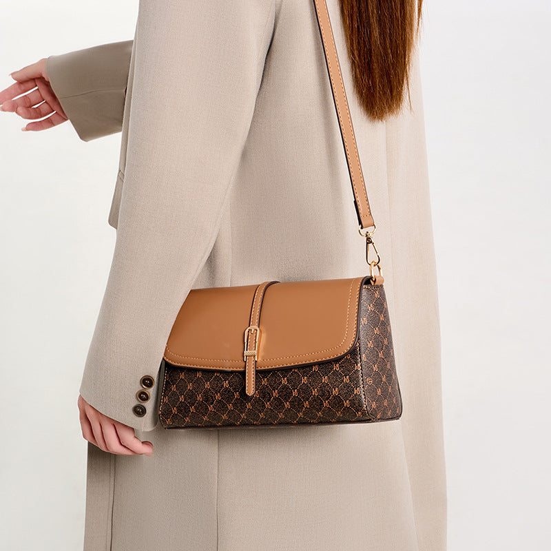 Adjustable Strap Flap Crossbody Bag