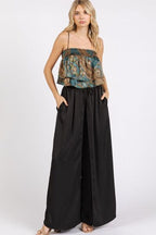Mittoshop Crop Cami Top Satin Ruffle Paisley Print Teal Green Blouse 9aefea88-fced-4eb9-98de-7a96da0fad30-Min Trendsi