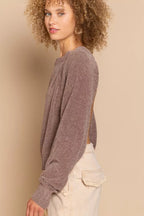 POL Women's Backless Sweater Chocolate Round Neck with Ribbed Edge 9b0d6851-703b-403b-9b8f-f3fd7a18d5ba-Max-Origin Trendsi