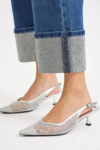 RISEN Women's Cuffed Jeans Ankle Wide Rhine Stone Dark Washed Denim 9b53ddc0f9c44046a5c73fc885575bd3-Max-Origin Trendsi