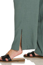Zenana Linen Pants Drawstring Waist Wide Leg Ash Jade Pocketed Slit Trousers 9b5b9e43-7cb7-4638-a359-67a56f9522d0-Max-Origin Trendsi