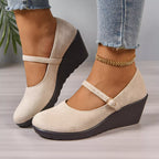 Women's Loafers Faux Suede Round Toe Wedge High Heels Shoes 9bab66a9918d4224bc2ee5044cabeeb2-Max-Origin Trendsi