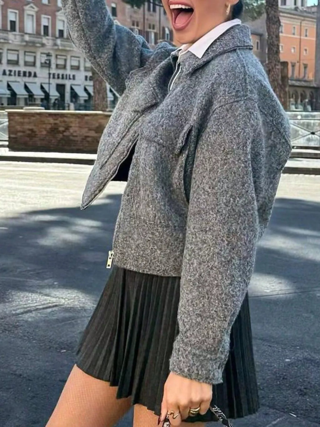 Womens Cropped Jacket Zip Up Long Sleeve Casual Fashion with Front Pockets 9bbe2d99-7ef7-4c4a-b29c-a0c7d8663c11-Max-Origin Trendsi