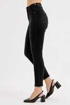 RISEN Women's Black Skinny Jeans Tummy Control High Rise Adjustable Waist 9bdbffb0b57f4e9ebb803ac12ae0d3cb-Max-Origin Trendsi