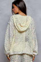 POL Womens Hooded Lace Jacket Floral Cream Balloon Sleeve with Stitch Detail 9bee7147-ce3c-4131-9367-44b38851f409-Max-Origin Trendsi