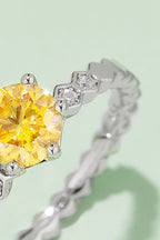 Murray Silver Ring 1 Carat Moissanite Stone 6-Prong 925 Sterling Platinum 9c1d9b65a73e411fa354dc964c367753-Max Trendsi