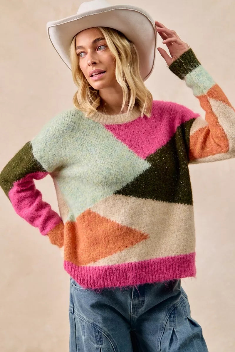 BiBi Multi Color Block Sweater Womens Cozy Knit Fashion Pullover 9cf6bffb8c1c4c4ca3a8238ee0cecb4a-Max-Origin_b62d0747-8157-490d-83eb-8d8ae19b703a Trendsi