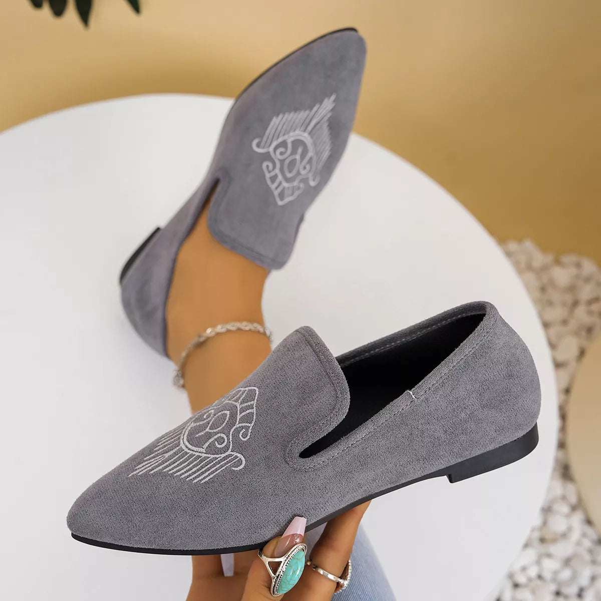 Women's Slip-Ons Point Toe Embroidered for Effortless Style Flat Shoes Style B 9d002742-4651-49e7-b4ba-a1b1274d346d-Max-Origin Trendsi