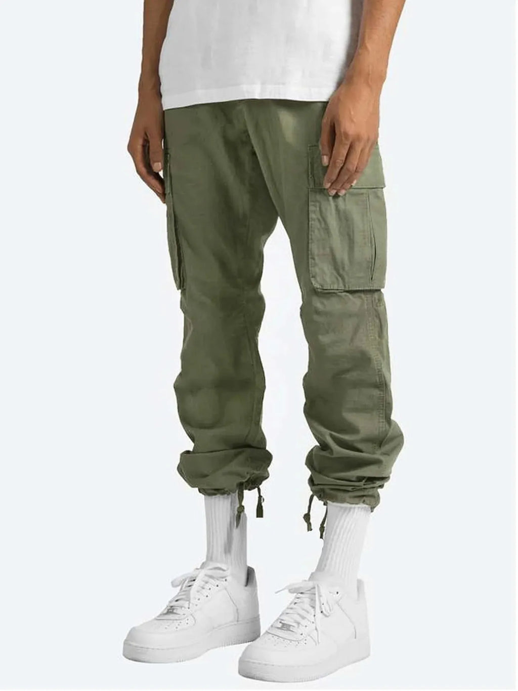 Men's Cargo Pants Drawstring Waist Pocketed Trousers S-5XL 9d5ef753a8714864816b90d4ec90d611-Max-Origin Trendsi
