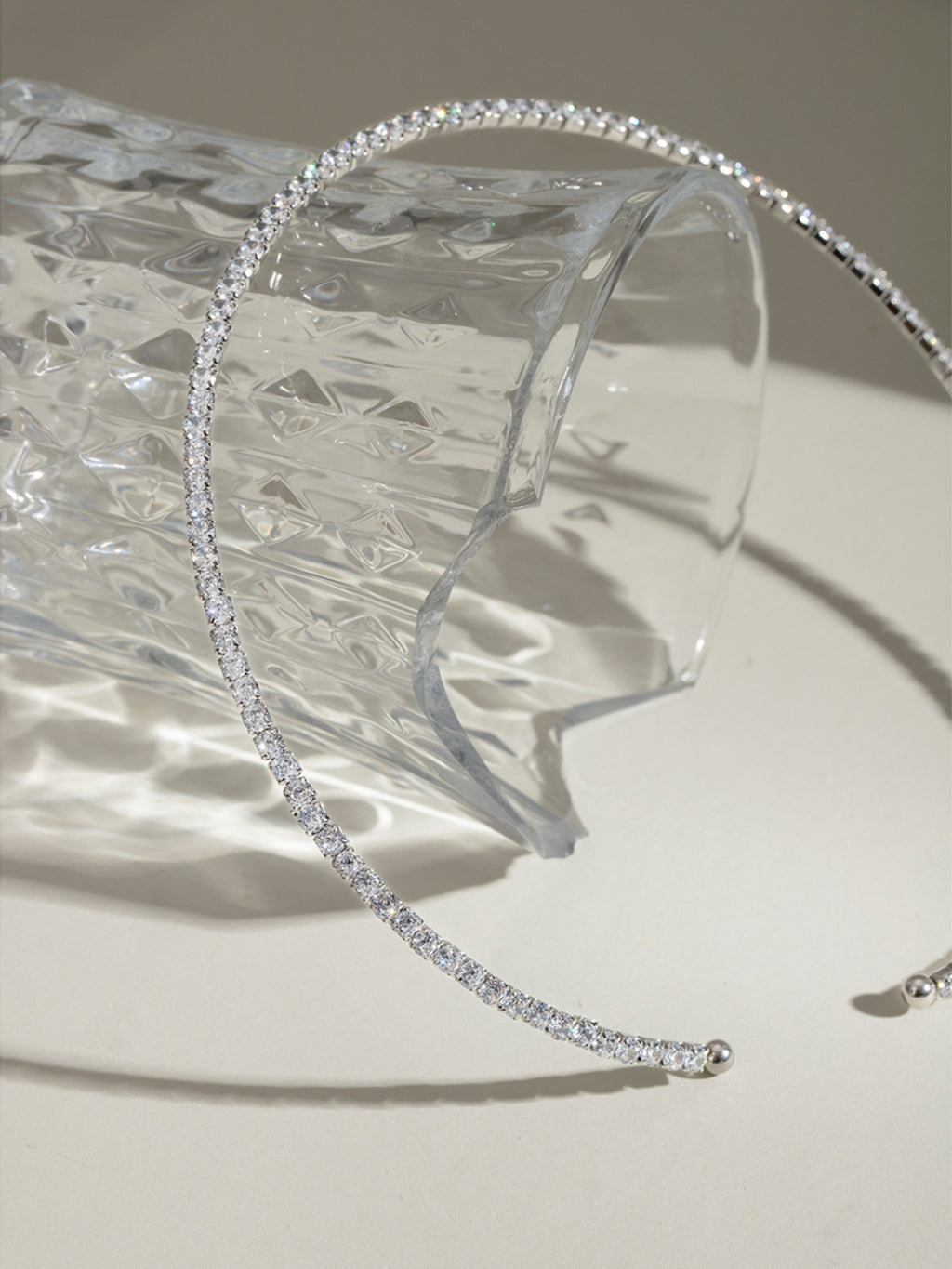 18K gold-plated Necklace Stainless Steel Jack&Din Inlaid Zircon Round Chocker Silver One Size 9df7dc8d-11d8-4d77-9663-6afe19c25efd-Max Trendsi