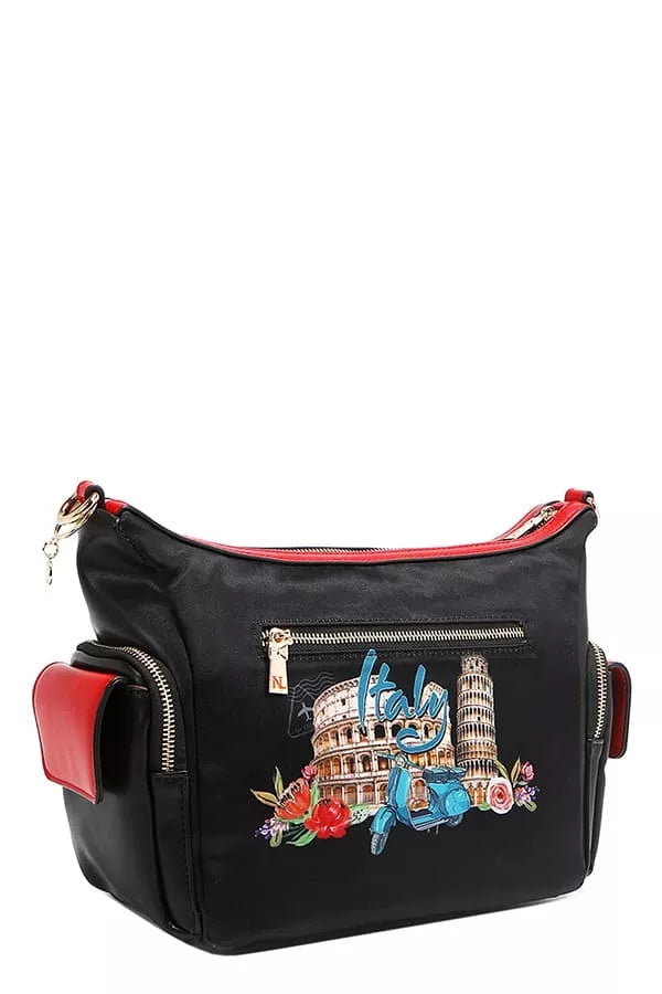 Nicole Lee USA Women's Shoulder Bag Martha Travels Italy Multi Pocket Handbag 9e17c9dec96a4e29940da61d8b171fcf-Max-Origin Trendsi