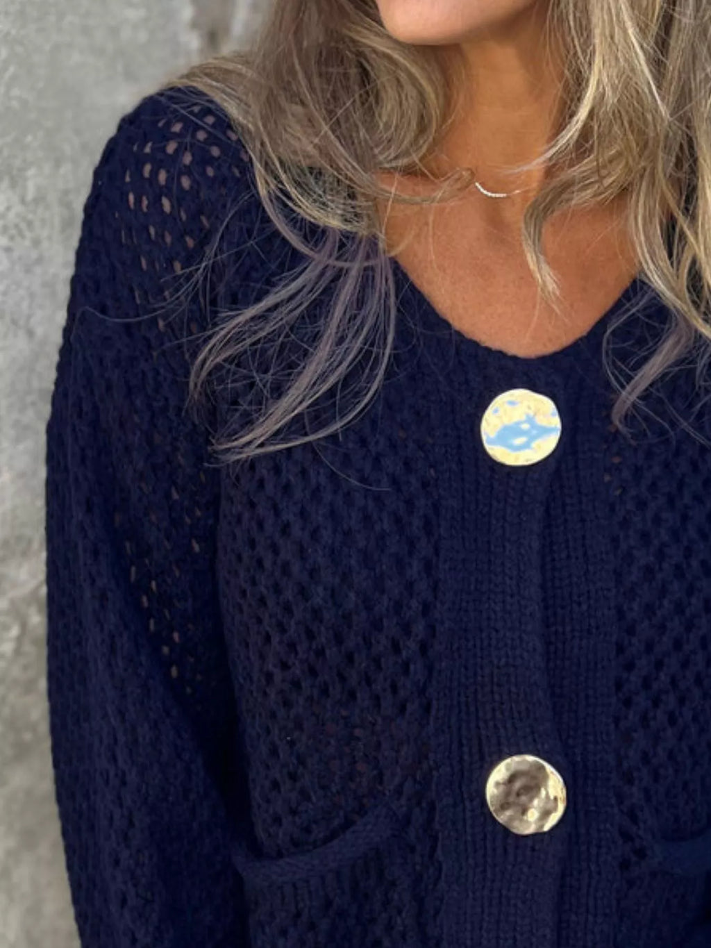 Women's Cardigan Crochet Knit Button Up Long Sleeve 9e1aff05-d353-4181-8d87-b9b6ce8f290e-Max-Origin Trendsi