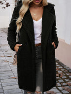 Devine Teddy Coat Pocketed Long Sleeve Hooded Buttoned Outwear 9e406d54-7f3d-4ee8-86d3-8e297c525848-Max Trendsi