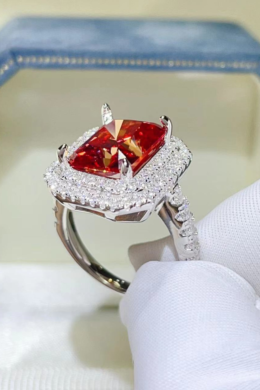 Silver Ring 2 Carat Moissanite Scarlet Red Stone 925 Sterling Platinum-plated 9e410f42-b4b2-4b29-bb04-ad9edbdf8afb-Max Trendsi