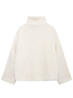 Plush Jacket Women Zip Up Turtleneck Long Sleeve Collared Warm Coat 9e4fe029-4d3c-47fb-b3c3-bd7fcca90b1b-Max Trendsi