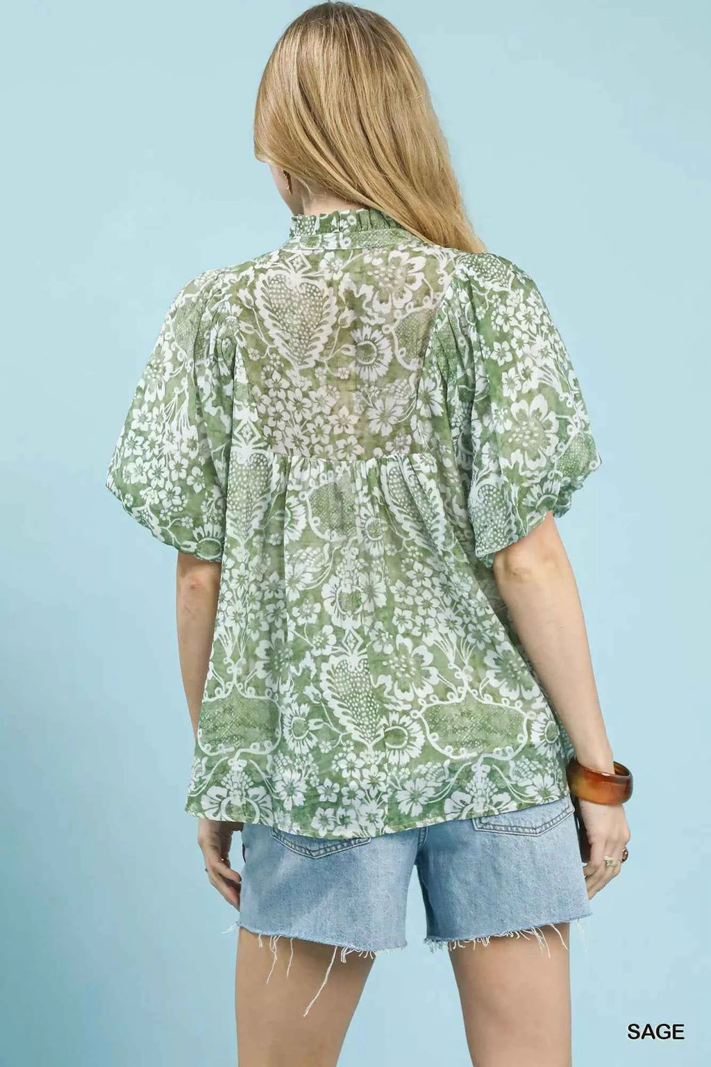 Umgee Abstract Print Ruffled Puff Sleeve Top 9e56fa04-7ce8-4fe7-8215-021fb96fb7e1-Max-Origin Trendsi