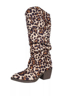 Women's Leopard Boots Knee Length Point Toe Block Mid Heels Shoes 9f03a1cd-d682-4c40-9c92-bc08622f7366-Max-Origin Trendsi