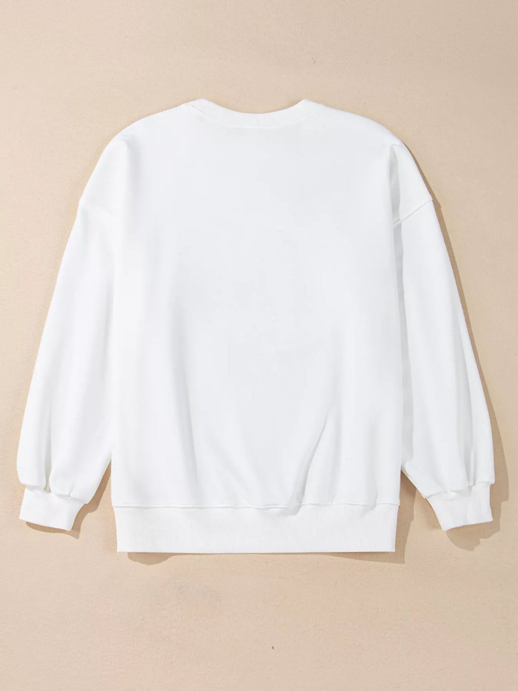 Halloween Women's Sweatshirt Pumpkin Patched Pattern White Long Sleeve Top 9f52b9346e904ea19671000fabc46361-Max-Origin Trendsi