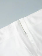 Satin Maxi Skirt High-Waisted Back Zip Black White Solid Basic Style 9f64f229-4f06-40eb-b797-5b402fa39930-Max-Origin Trendsi