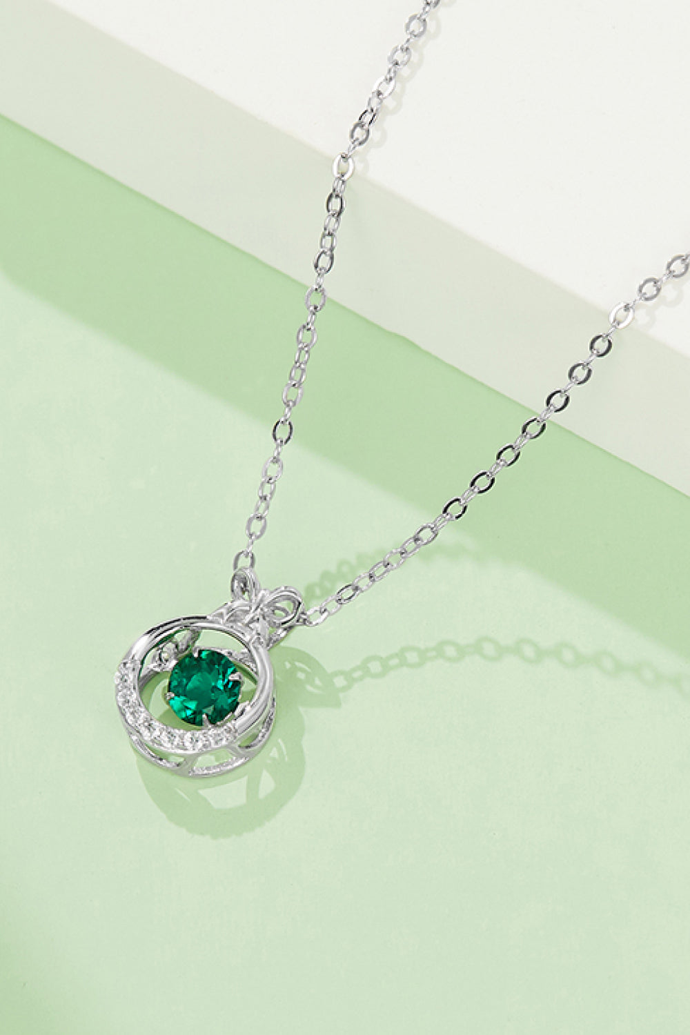 Murray Pendant Necklace 0.5 Carat Lab-Grown Green Emerald 925 Silver Zircon 9f7773818eb24cad9ad4b2289e7c664d-Max Trendsi