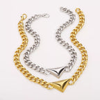 Alloy Geometric Necklace Womens Gold Silver Chain Jewelery Alloy_Geometric_Necklace_Womens_Gold_Silver_Chain_Jewelery Trendsi