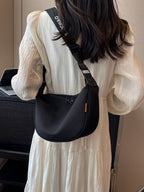 Women's Casual Sling Crossbody Bags Medium Zipper Pu Leather Purses