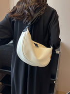Women's Casual Sling Crossbody Bags Medium Zipper Pu Leather Purses