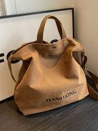 Women's Casual Canvas Handbag Large Brown Soft Hobo Crossbody Bags
