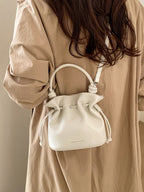 Drawstring Bucket Women's Mini Casual Fashion Crossbody Bag Pu Leather