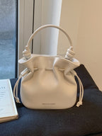 Drawstring Bucket Women's Mini Casual Fashion Crossbody Bag Pu Leather